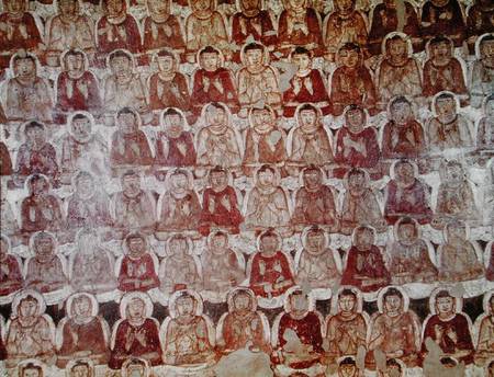 A Multitude of Seated Buddhas, from the interior of Cave 2 od Indian School
