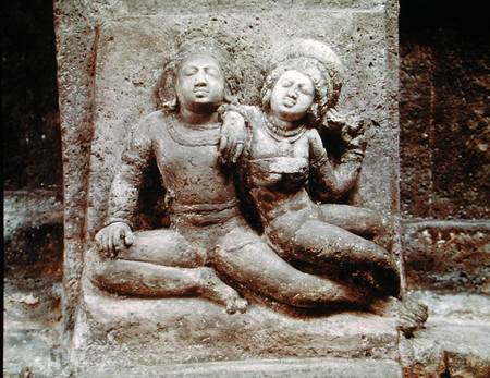 Relief of a Mithuna couple, from Cave 4 od Indian School