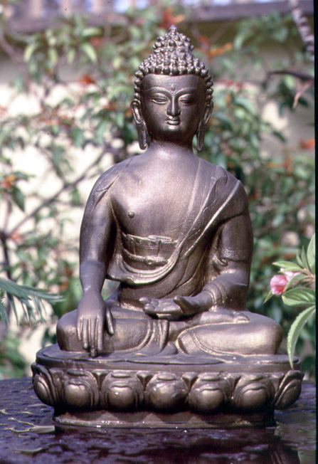 Statue of Buddha (metal)  od Indian School