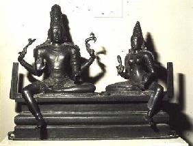 Shiva and Parvati, Chola Dynasty
