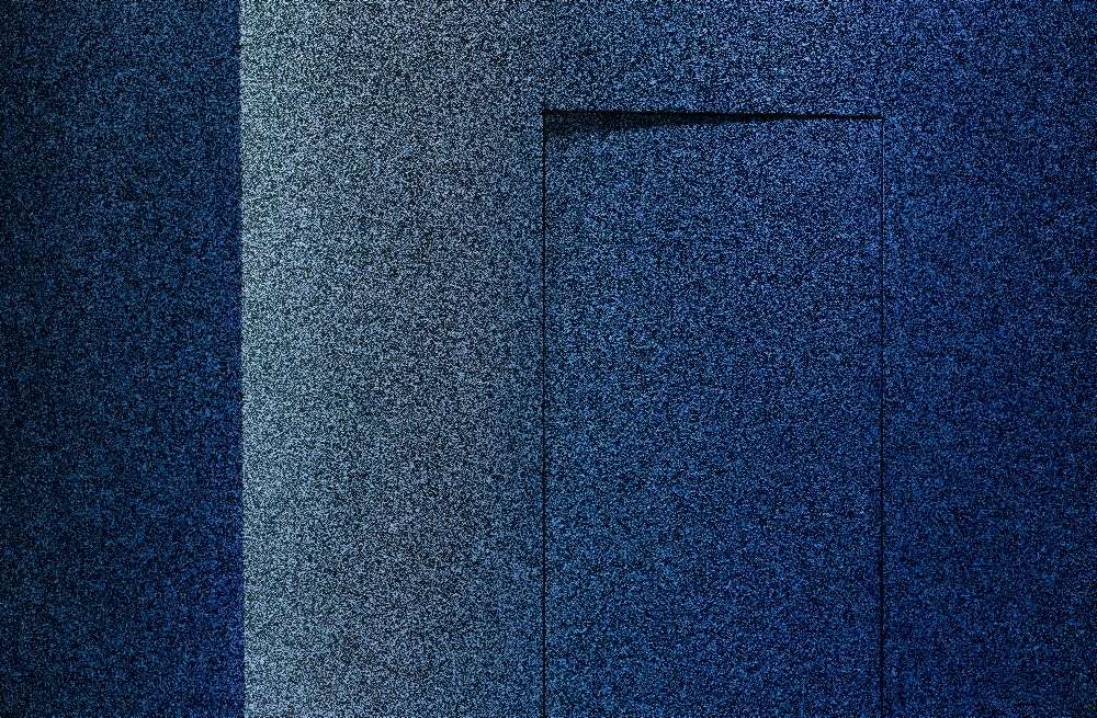 Blue minimalism or a secret door od Inge Schuster