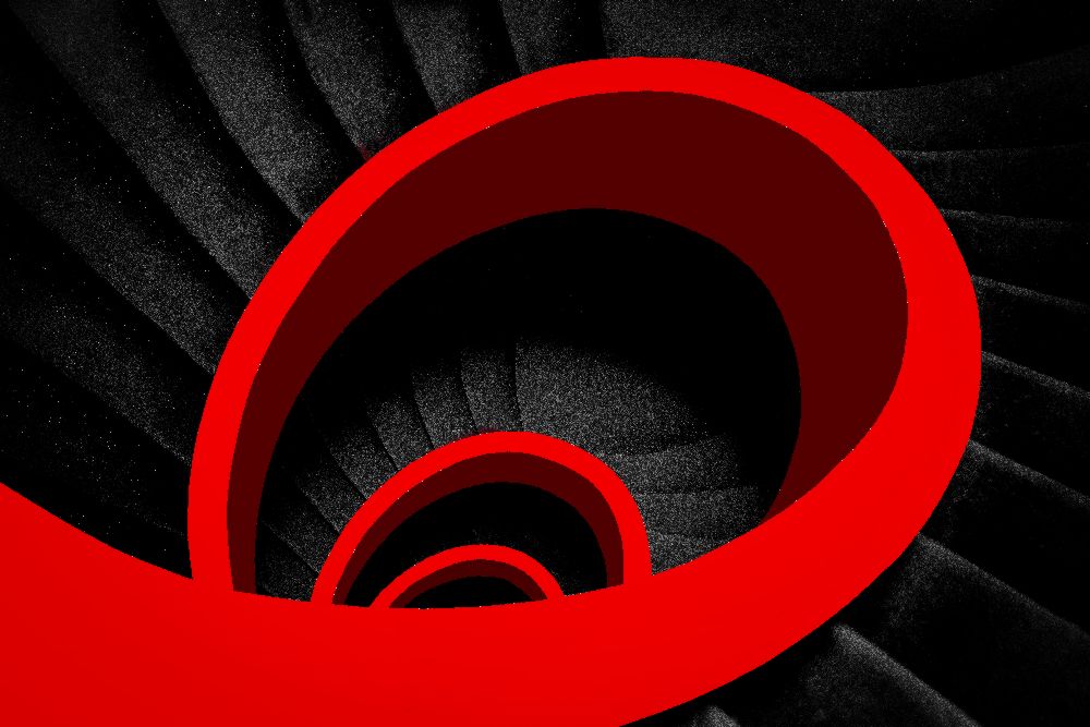 A red spiral od Inge Schuster