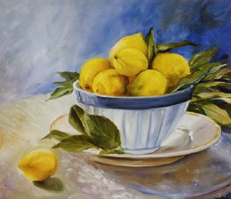 Lemons in a bowl