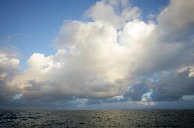 Wolkenhimmel über der Nordsee