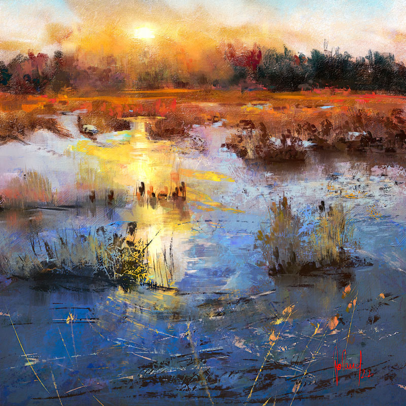Marsh Sunset od Georg Ireland