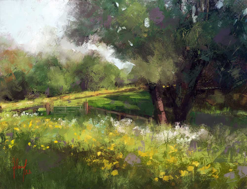Flowering Meadows od Georg Ireland