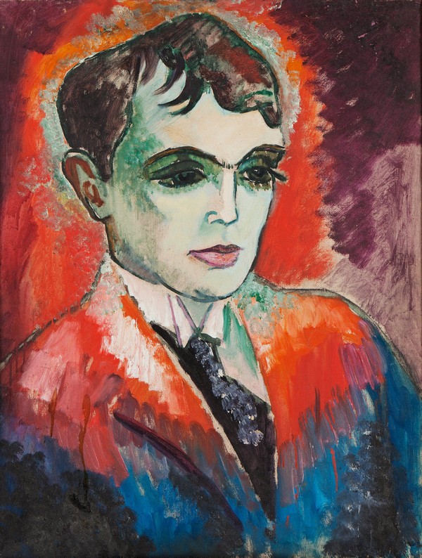Porträt von Dichter Herman Wildenvey (1885-1959) od Isaac Grunewald