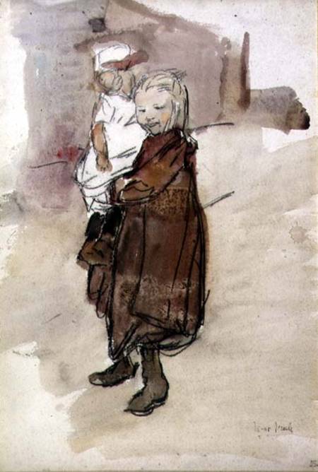 Girl and Child od Isaac Israels