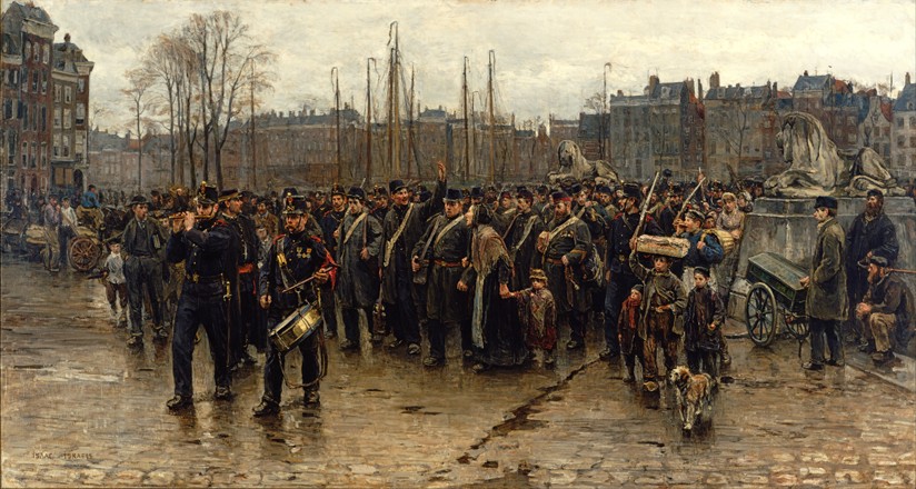 Transport of colonial soldiers od Isaac Israels