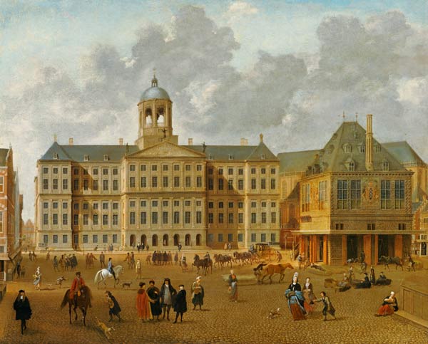 The Town Hall On The Dam, Amsterdam od Isaac van Nickele