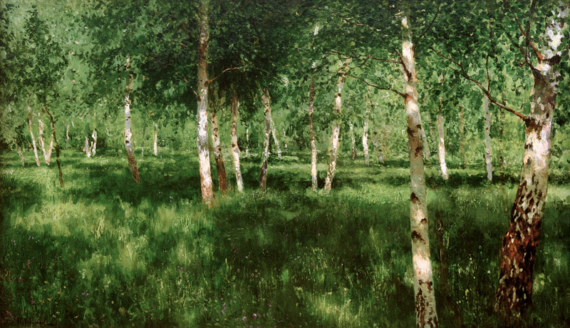 Birch Grove od Isaak Iljitsch Lewitan