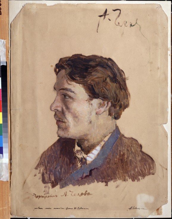 Portrait of the author Anton Chekhov (1860-1904) od Isaak Iljitsch Lewitan