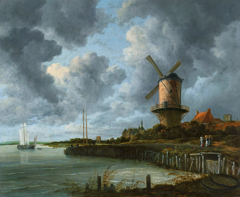 Die Mühle von Wijk bij Duurstede od Isaak van Ruisdael