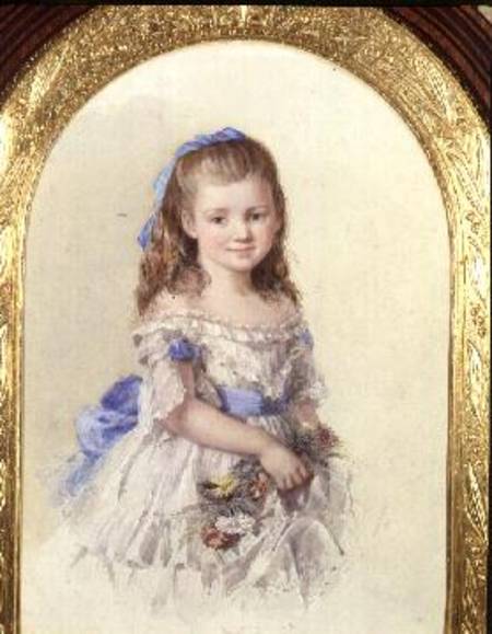 Portrait of Winifred Mary Bombass, aged ten od Isabel Oakley Naftel