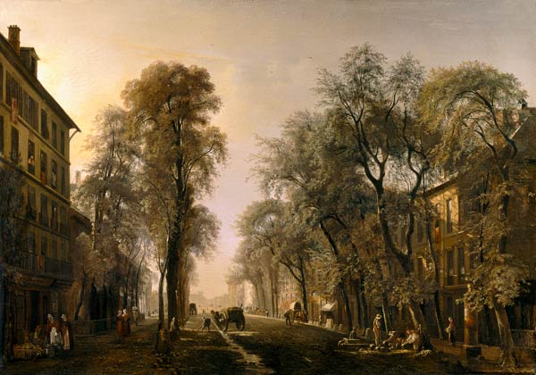 Boulevard Poissonniere in 1834 od Isidore Dagnan