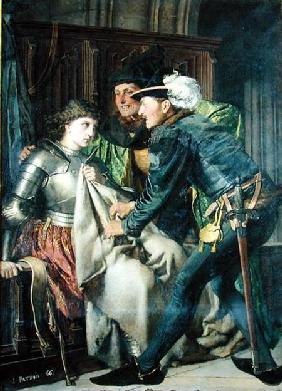 Joan of Arc (1412-31) Insulted in Prison