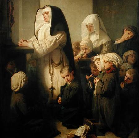 The Prayer of the Children Suffering from Ringworm od Isidore Pils