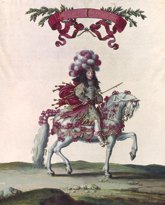 Philippe I (1640-1701) Duke of Orleans as the King of Persia, part of the Carousel Given by Louis XI od Israel, the Younger Silvestre