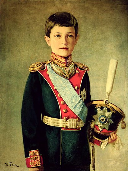 Portrait of Tsarevitch Alexei Nikolaevich; od Israel Abramovich Pass