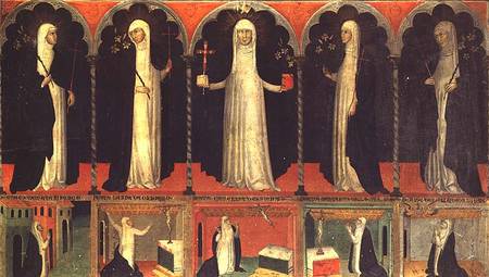 St. Catherine and four Dominican Saints od Scuola pittorica italiana