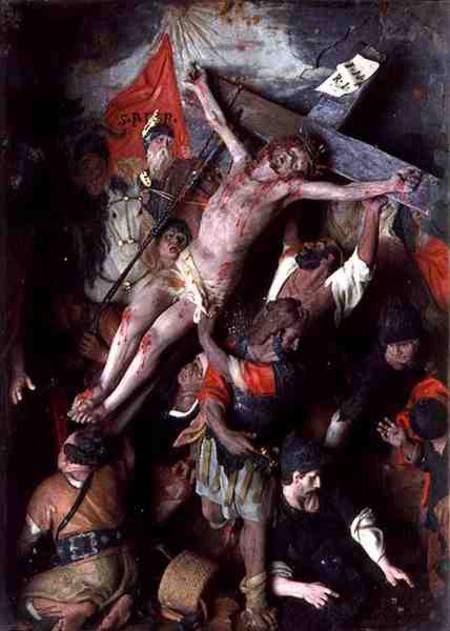 The Crucifixion (a Sicilian Risorgimento painting) od Scuola pittorica italiana