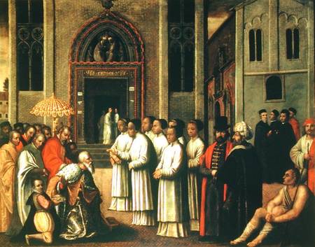 The Doge Ziani Meets Pope Alexander III (1105-81) od Scuola pittorica italiana
