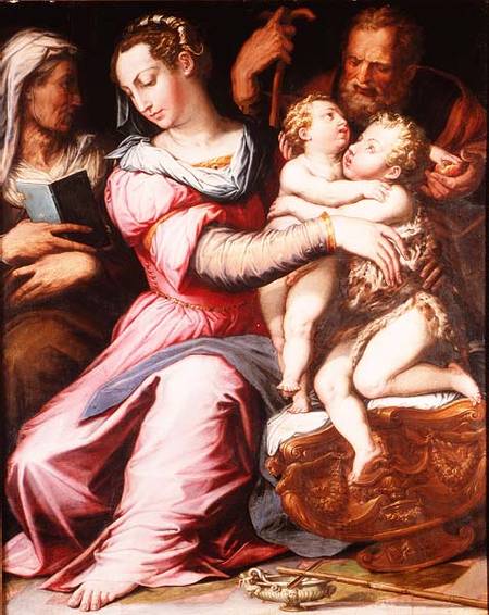 The Holy Family with the Infant St. John the Baptist od Scuola pittorica italiana
