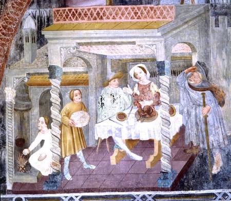 St. James Entering a House during a Meal, from the Story of St. James od Scuola pittorica italiana