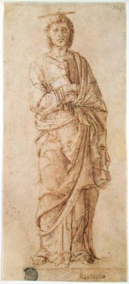 St. John the Evangelist attributed to either Giovanni Bellini (c.1430-1516) or Andrea Mantegna (1430 od Scuola pittorica italiana