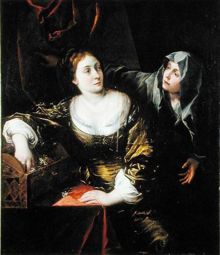 Martha and Mary or, Woman with her Maid od Scuola pittorica italiana