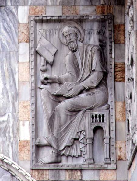 St. Matthew, relief from the north side of the basilica od Scuola pittorica italiana