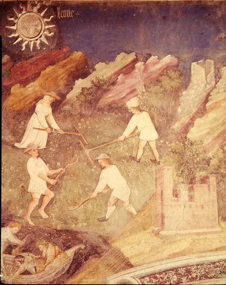 The Month of July, detail of the harvest od Scuola pittorica italiana