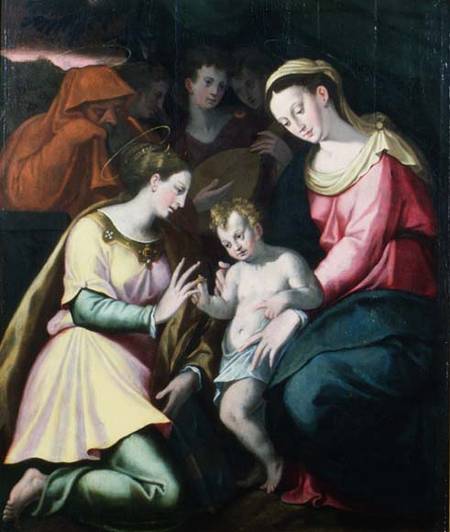 The Mystic Marriage of St. Catherine od Scuola pittorica italiana