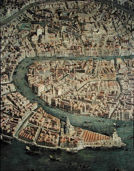 Perspective plan of Venice od Scuola pittorica italiana
