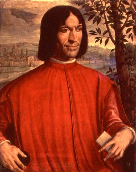 Portrait of Lorenzo de' Medici 'the Magnificent' (1449-92) (panel) od Scuola pittorica italiana