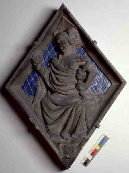 Prudence, relief tile from the Campanile od Scuola pittorica italiana