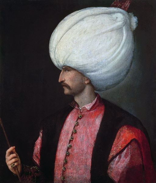 Suleiman II Sultan of Turkey (1641-91) od Scuola pittorica italiana