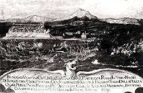 A Battle between the Venetian fleet under General Francisco Morosini (1618-94) against the Turks at