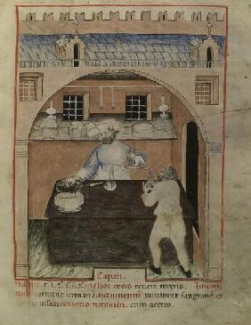 Nouv Acq Lat 1673 f.39 A Seller of Dried Meat