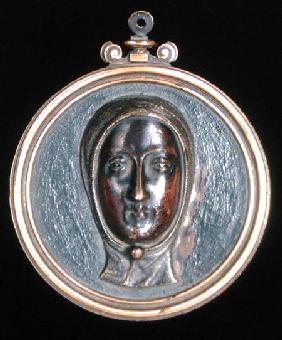 Plaque with the head of a woman