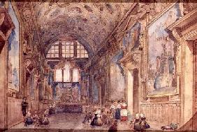 View of an Interior of the Doge's Palace in Venice
