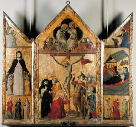 Triptych with Scenes from the Life of the Virgin od Scuola pittorica italiana