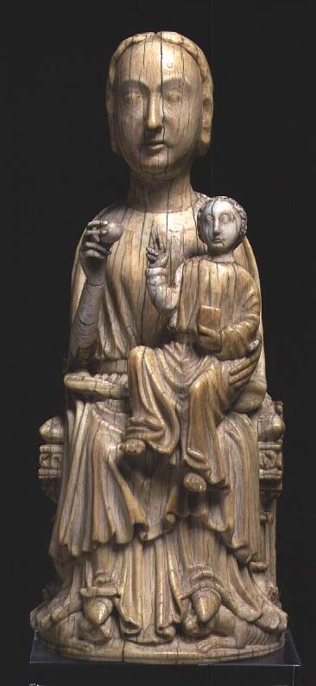 Virgin and Child, statuette od Scuola pittorica italiana