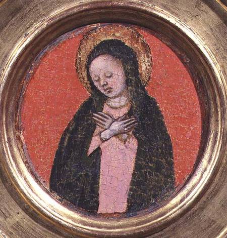 The Virgin Mary, right hand side of a triptych od Scuola pittorica italiana