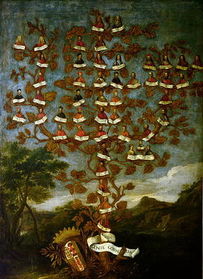 Family Tree of the Cornaro Family od Italian School, (18th century)