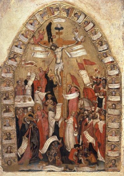 Crucifixion of Christ / Paint./ C14th od Italienisch