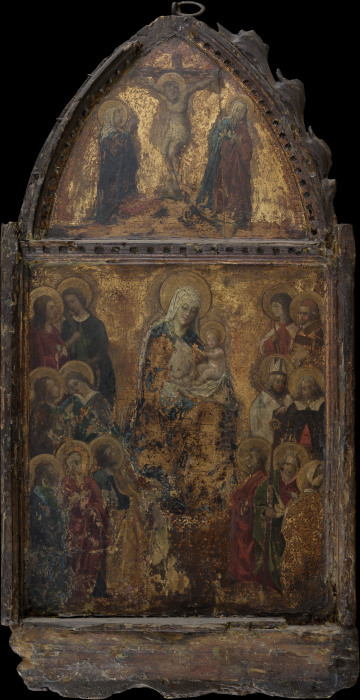 Madonna and Child with the Crucifixion od Italienischer Meister des 15. Jahrhunderts