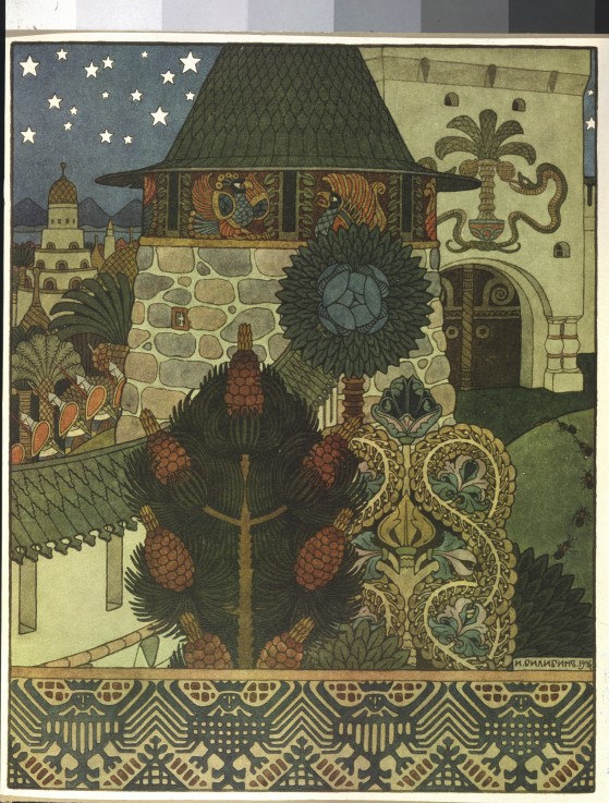 The Entry of Volga Svyatoslavich and his army into Indian City od Ivan Jakovlevich Bilibin