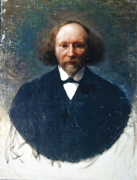 Portrait of the author Vyacheslav Ivanov, c.1910 (oil on canvas)  od Ivan Kirillovich Parkhomenko