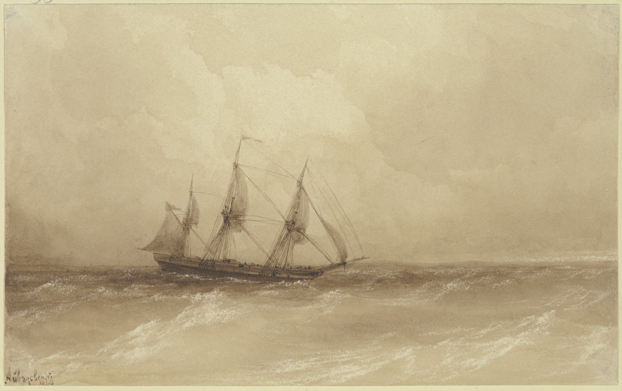 Ein Segelschiff auf hoher See od Ivan Konstantinovic Ajvazovskij